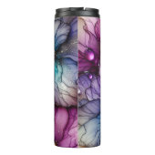Dromerige Waterverf Bloemen Thermische Tumbler Thermosbeker (Achterkant)