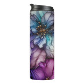 Dromerige Waterverf Bloemen Thermische Tumbler Thermosbeker (Geroteerd rechts)