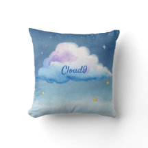 Dromerige waterverf cloud9 kussen