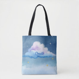 Dromerige Waterverf Cloud9 Pastel Hemel Tote Tas