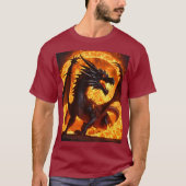 Dromerige Waterverf Dragon T-shirt (Voorkant)