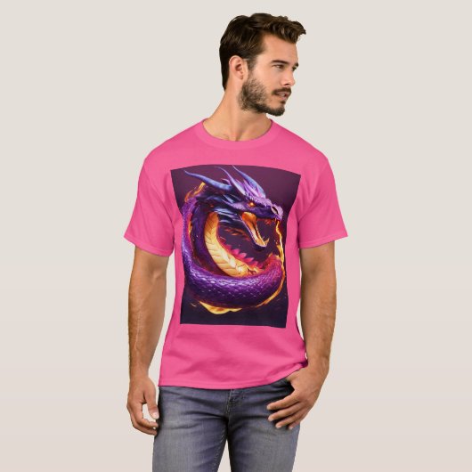 Dromerige Waterverf Dragon T-shirt (Voorkant volledig)
