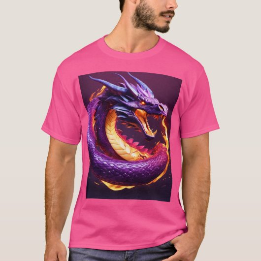 Dromerige Waterverf Dragon T-shirt (Voorkant)