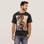 Dromerige Waterverf Dragon T-shirt (Voorkant volledig)