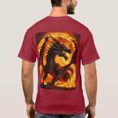 Dromerige Waterverf Dragon T-shirt (Achterkant)