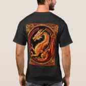 "Dromerige Waterverf Dragon T-Shirt Design" (Achterkant)