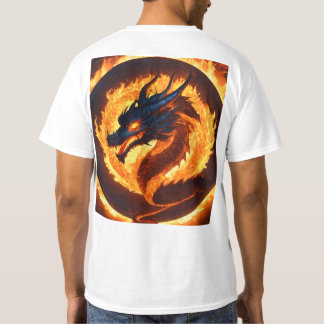Dromerige Waterverf Dragon T-shirt ontwerp