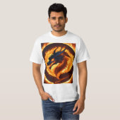 Dromerige Waterverf Dragon T-shirt ontwerp (Voorkant volledig)