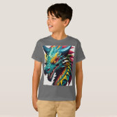 Dromerige Waterverf Dragon T-shirt ontwerp (Voorkant volledig)