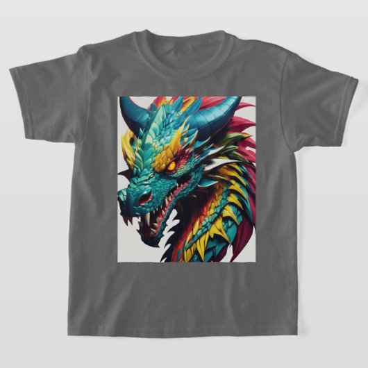 Dromerige Waterverf Dragon T-shirt ontwerp (Laagn)