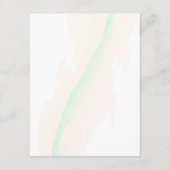 Dromerige Waterverf Elegant Greenery Wedding Informatiekaartje (Achterkant)