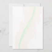 Dromerige Waterverf Elegant Greenery Wedding Invit Kaart (Achterkant)