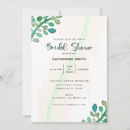 Dromerige Waterverf Greenery Vrijgezellenfeest Kaart