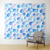 "Dromerige Waterverf hartwandtapijt - groot" Wandkleed (In Situ (horizontaal))