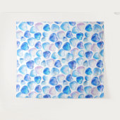 "Dromerige Waterverf hartwandtapijt - groot" Wandkleed (Voorkant (horizontaal))