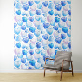 "Dromerige Waterverf hartwandtapijt - groot" Wandkleed (In situ)