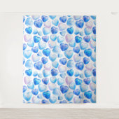 "Dromerige Waterverf hartwandtapijt - groot" Wandkleed (Voorkant)