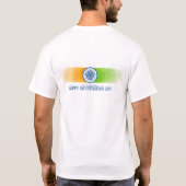 Dromerige Waterverf Indian Flag T-shirt (Achterkant)