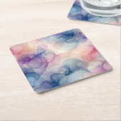 Dromerige Waterverf inkt kunst Kartonnen Onderzetters (Schuin)