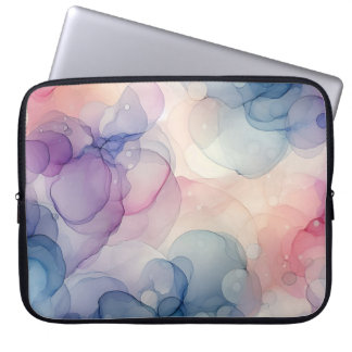 Dromerige Waterverf inkt kunst Laptop Sleeve