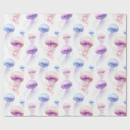 Dromerige Waterverf kwal Gift Wrap Cadeaupapier (Vlak)