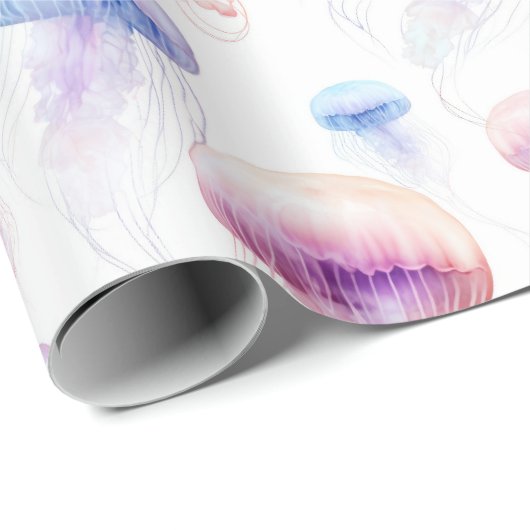 Dromerige Waterverf kwal Gift Wrap Cadeaupapier (Rol Hoek)