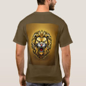 Dromerige Waterverf Lion T-Shirt Design (Achterkant)