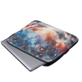 Dromerige Waterverf Night Sky Laptop Hoesje Laptop Sleeve (Voorkant onderkant)