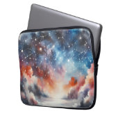 Dromerige Waterverf Night Sky Laptop Hoesje Sleeve (Voorkant Links)
