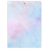 Dromerige waterverf roze blauw turquoise klembord (Achterkant)