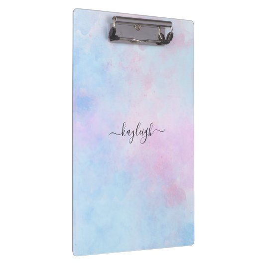 Dromerige waterverf roze blauw turquoise klembord (Rechts)