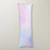 Dromerige waterverf roze blauw turquoise lichaamskussen (Achterkant (Verticaal))