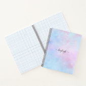 Dromerige waterverf roze blauw turquoise notitieboek (Binnen)