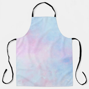 Dromerige waterverf roze blauw turquoise schort