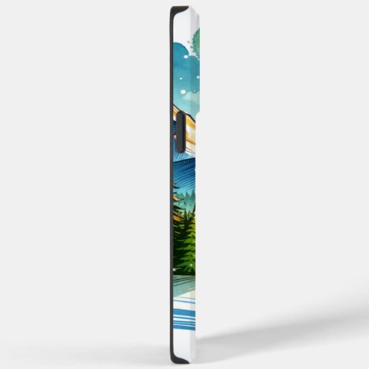 Dromerige Waterverf Sunset, iPhone / iPad case (Achterkant / Rechts)