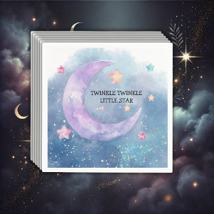 Dromerige Waterverf Twinkle Little Star Baby showe Servet