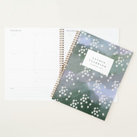 Dromerige Waterverf Wilde Bloemen Planner (Display)