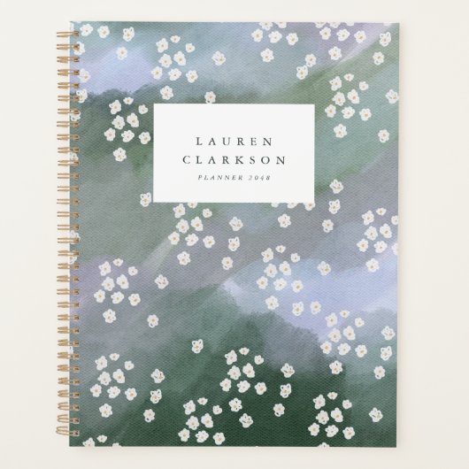 Dromerige Waterverf Wilde Bloemen Planner (Voorkant)