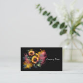 Dromerige Waterverf Zonnebloemen Visitekaartje (Staand voorkant)