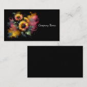 Dromerige Waterverf Zonnebloemen Visitekaartje (Voorkant / Achterkant)