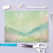 Dromerige weide Waterverf in Pastel Tissuepapier (Craft)
