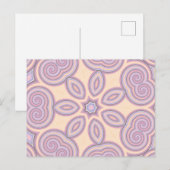 Dromerige wervelingen - pastel psychedelisch patro briefkaart (Voorkant / Achterkant)