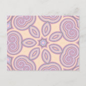 Dromerige wervelingen - pastel psychedelisch patro briefkaart (Voorkant)