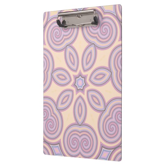 Dromerige wervelingen - pastel psychedelisch patro klembord (Links)