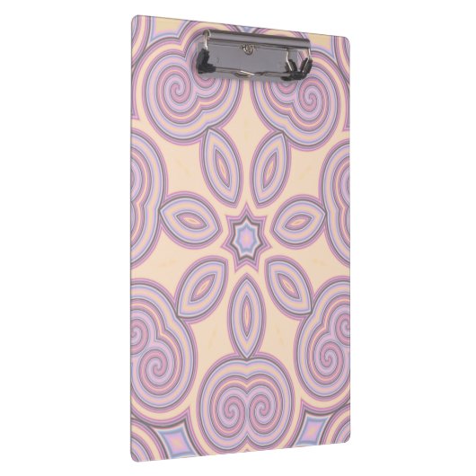Dromerige wervelingen - pastel psychedelisch patro klembord (Rechts)