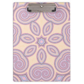 Dromerige wervelingen - pastel psychedelisch patro klembord (Voorkant)