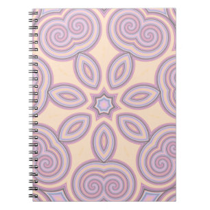 Dromerige wervelingen - pastel psychedelisch patro notitieboek