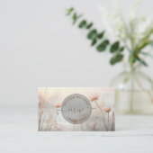 Dromerige wilde bloemen Logo Visitekaartje (Staand voorkant)