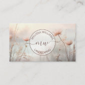 Dromerige Wilde Bloemen Logo Visitekaartje (Voorkant)