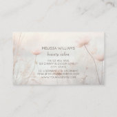 Dromerige wilde bloemen pastel visitekaartje (Achterkant)